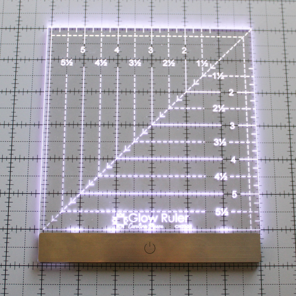 Glow Ruler - 6" x 6"