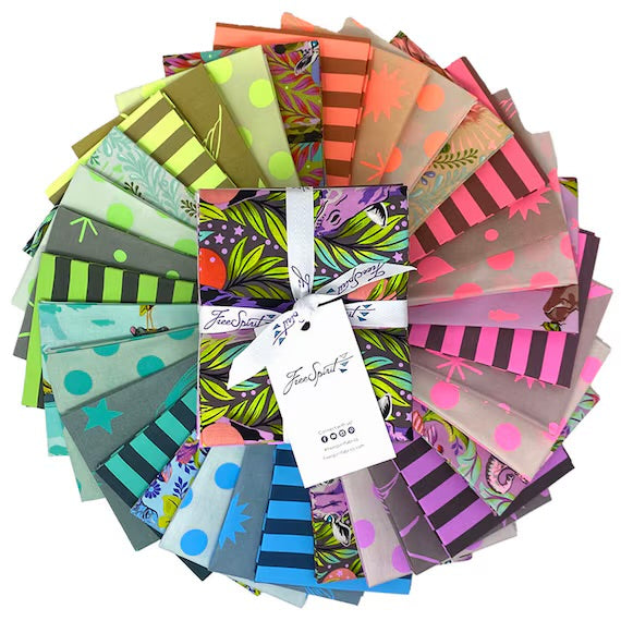 Tula Pink Everglow & Neon True Colors Fat Quarter Bundle