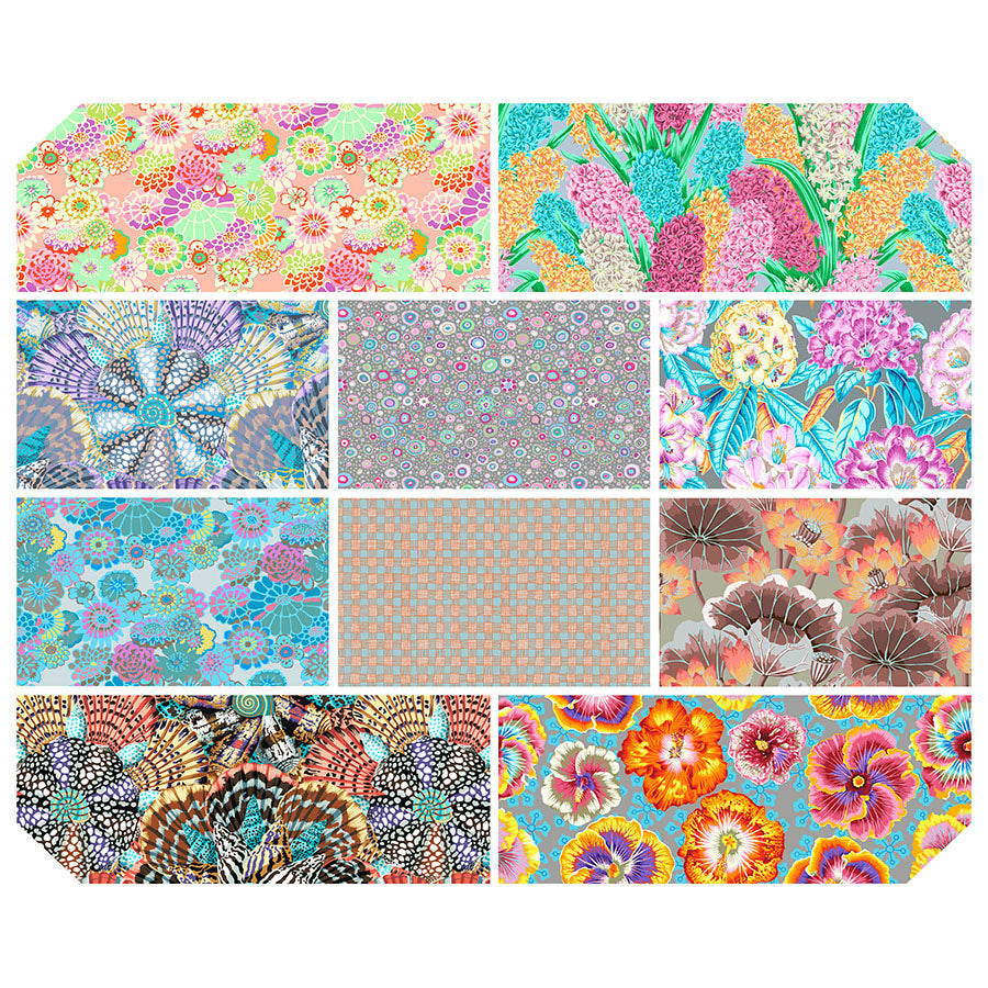 Kaffe Fassett Collective August 2023 Pastel - 19 Fat Quarters