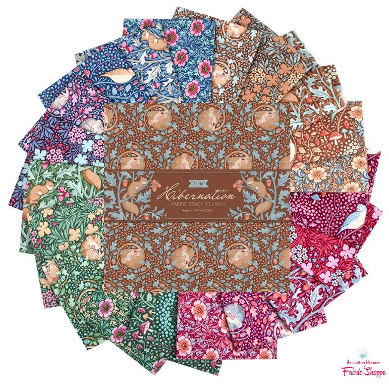 Tilda Fabrics: Hibernation - Autumn/Winter 2023 10” Stack Bundle