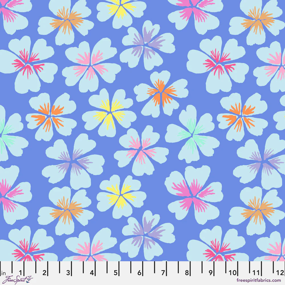 Kaffe Fasset for FreeSpirit Fabrics - Petals - Blue || February 2024