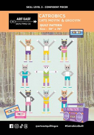 Catrobics Quilt Pattern - Cats Movin’ & Groovin’