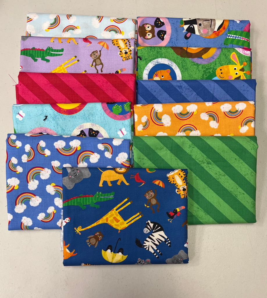 Noah & Friends 11 Fabric Quilt Kit