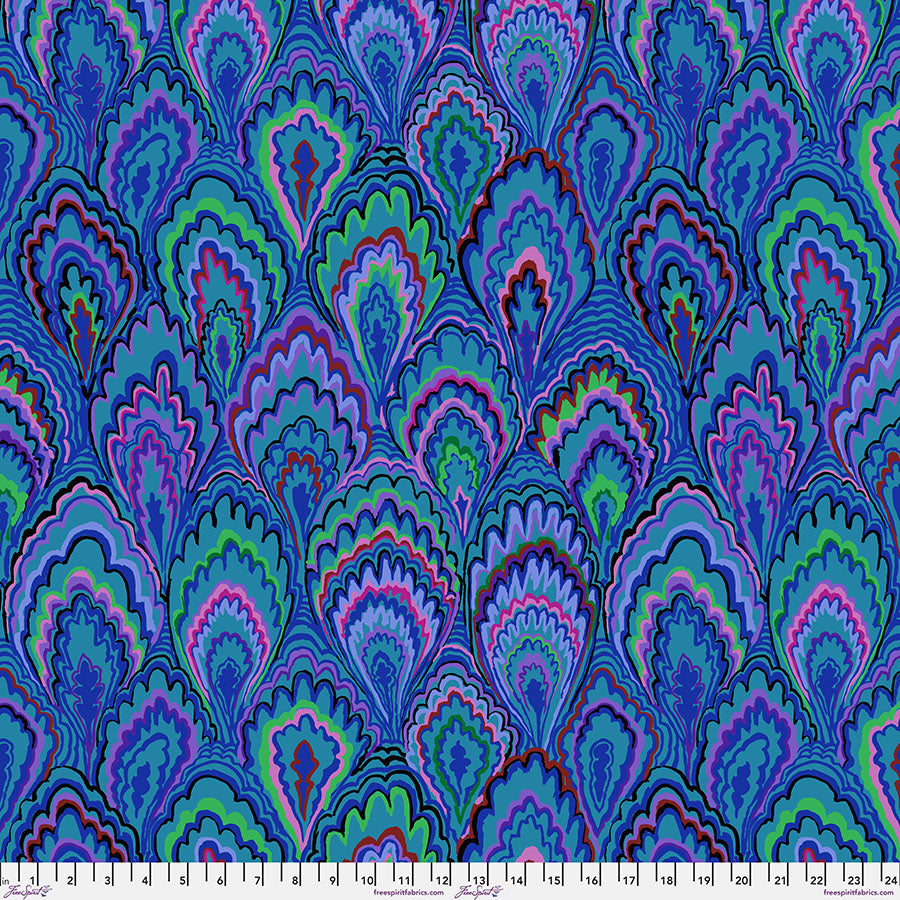 FreeSpirit Fabrics - Kaffe Fassett Collective - Marble Scallops - Blue - February 2025 - PWGP207.BLUE