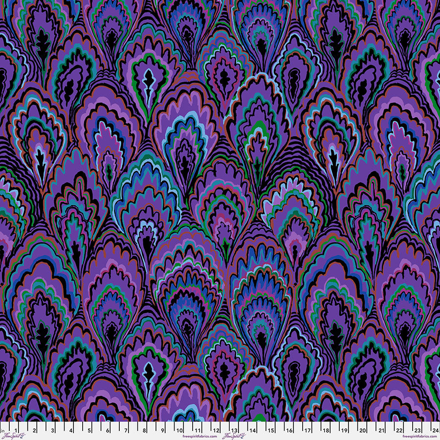 FreeSpirit Fabrics - Kaffe Fassett Collective - Marble Scallops - Purple - February 2025 - PWGP207.PURPLE