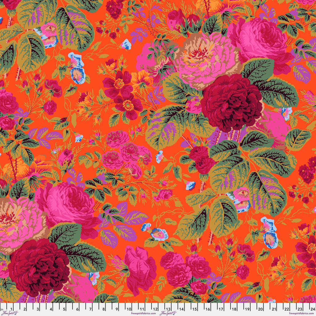 FreeSpirit Fabrics - Philip Jacobs for the Kaffe Fassett Collective - Gradi Floral - Tomato - February 2025 - Stash - PWPJ053.TOMAT