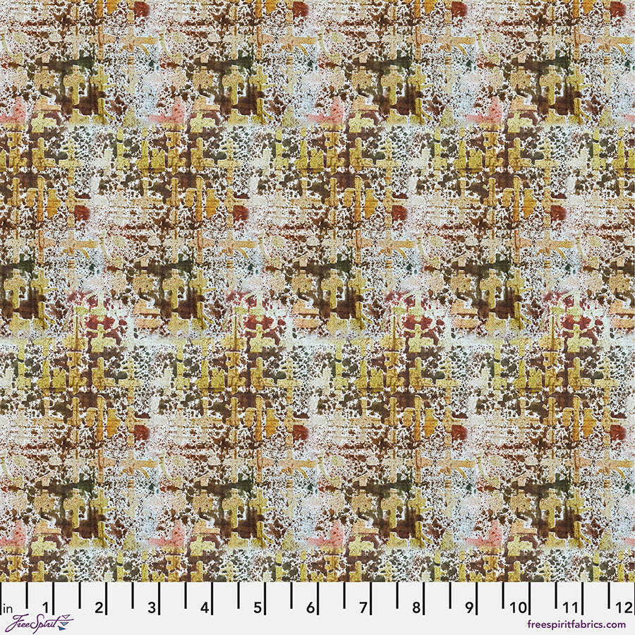 FreeSpirit Fabrics  - Seth Apter - Interlace - Caramel || Live Out Loud - PWSE024.CARAMEL