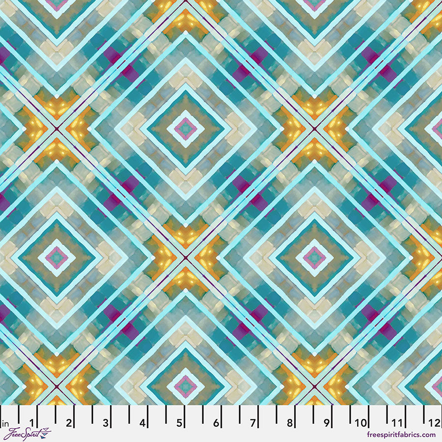 FreeSpirit Fabrics  - Billy Reue - Lantern - Sparkle || Mosaic - PWWR043.SPARKLE