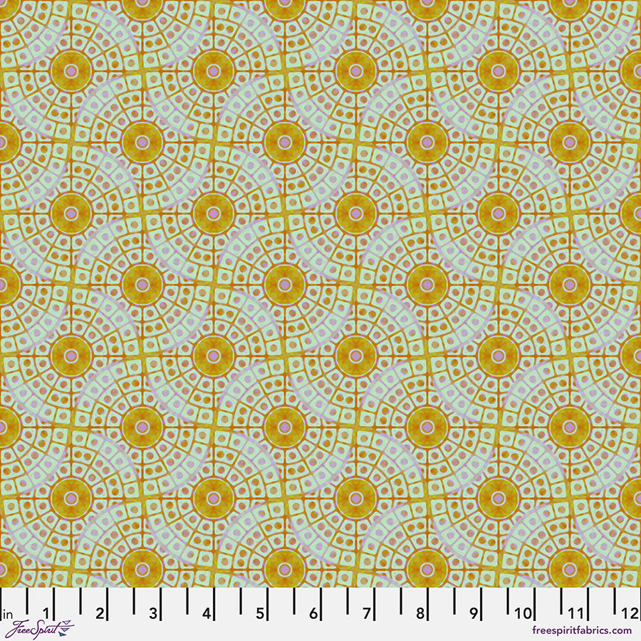 FreeSpirit Fabrics  - Billy Reue - Chandelier Medium - Gold || Mosaic - PWWR048.GOLD