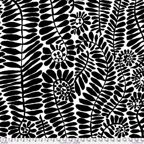 FreeSpirit Fabrics - Brandon Mably for the Kaffe Fassett Collective - WIDEBACK - Fronds - Black - February 2025- Stash - PWBM085.BLACK