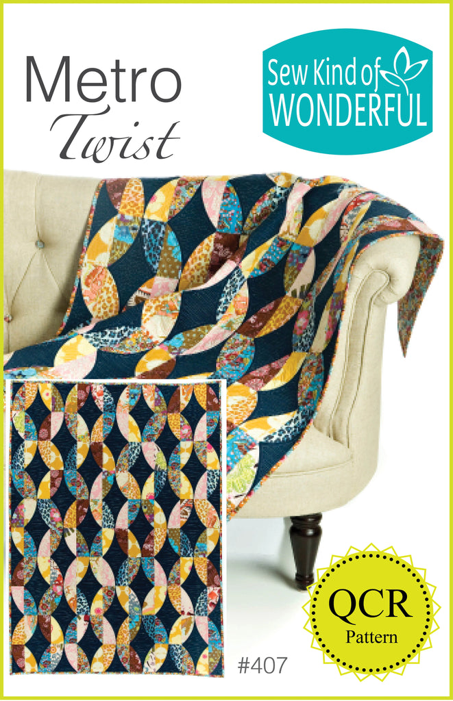 Sew Kind of Wonderful: Metro Twist Quilt Pattern - Quick Curver Ruler Pattern