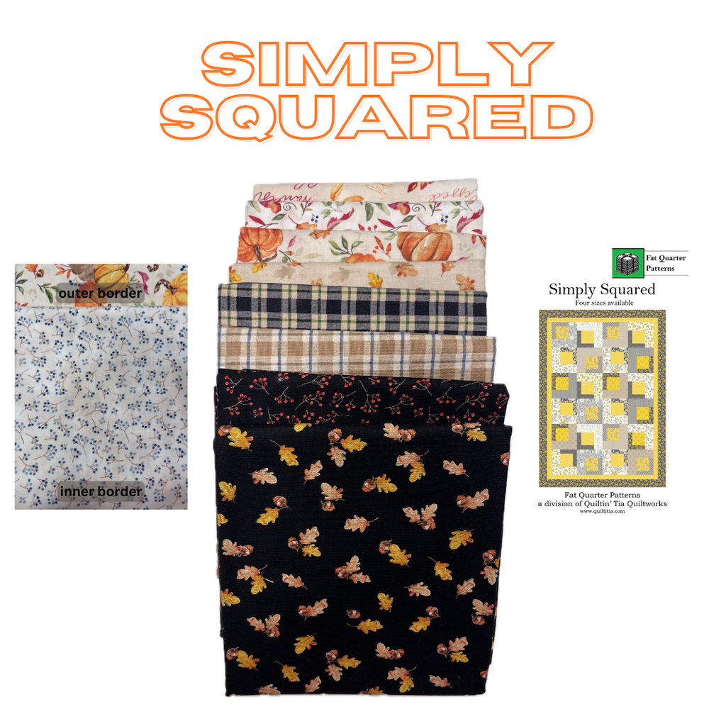 Simple Squared Quilt Kit - Autumn Gatherings