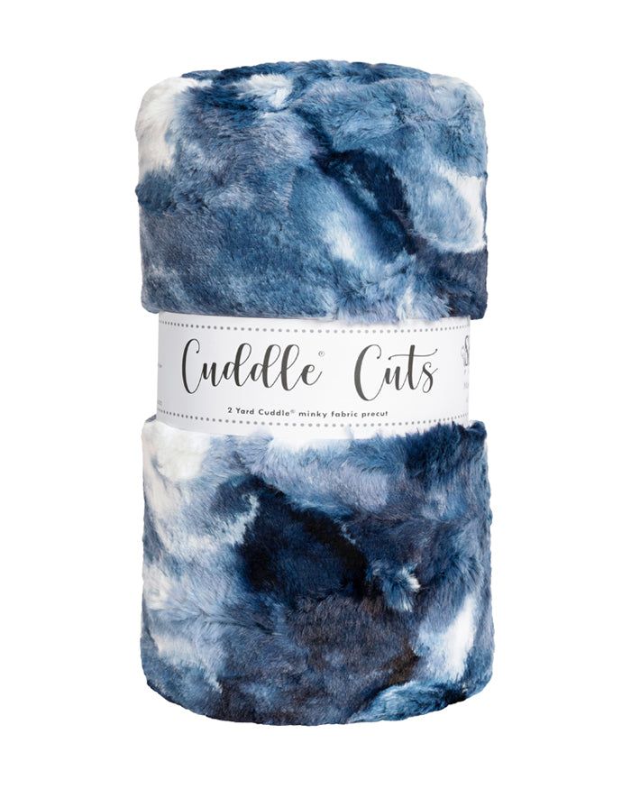 Cuddle Minky - Blue Tie Dye (Shannon Fabrics) — Starry Night Hollow