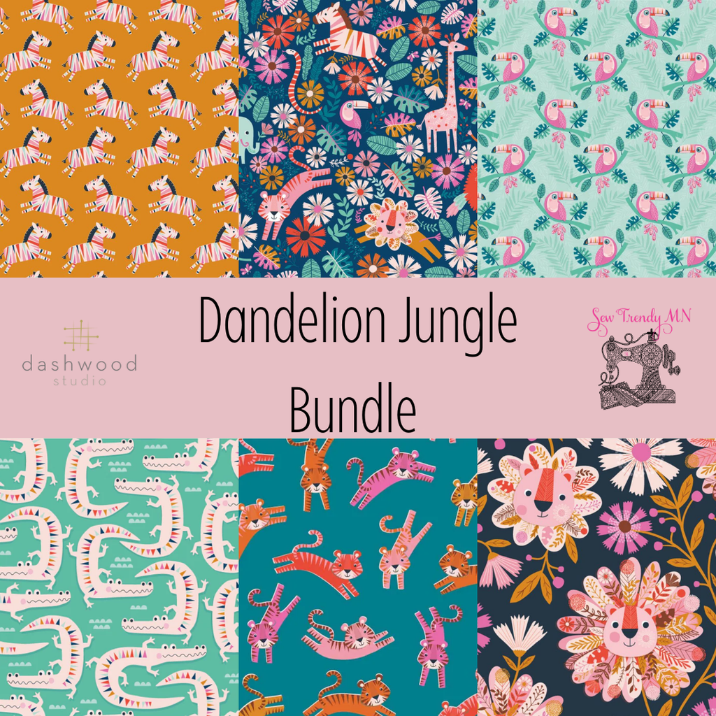 Dashwood Studio: Dandelion Jungle 1 yard Bundle - 6 Fabrics