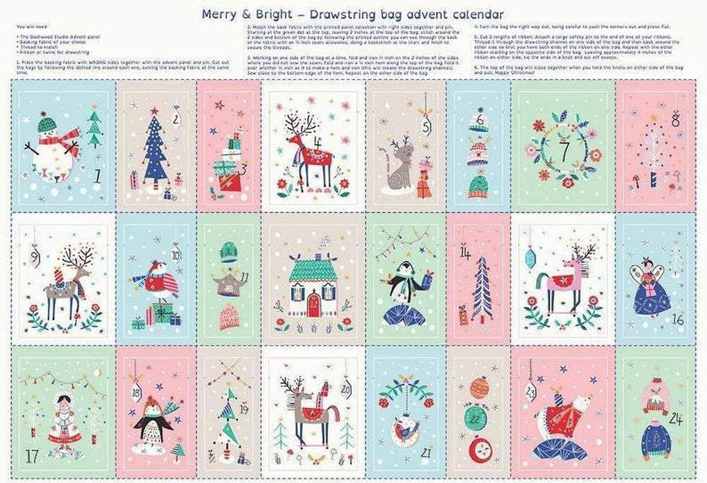 Dashwood - Merry & Bright  Drawstring Bag Advent Calendar #131E