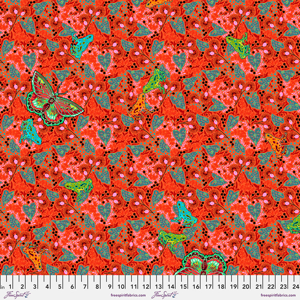 Free Spirit Fabrics Tabasco - Rouge || Tropicalism By Odile Bailloeul