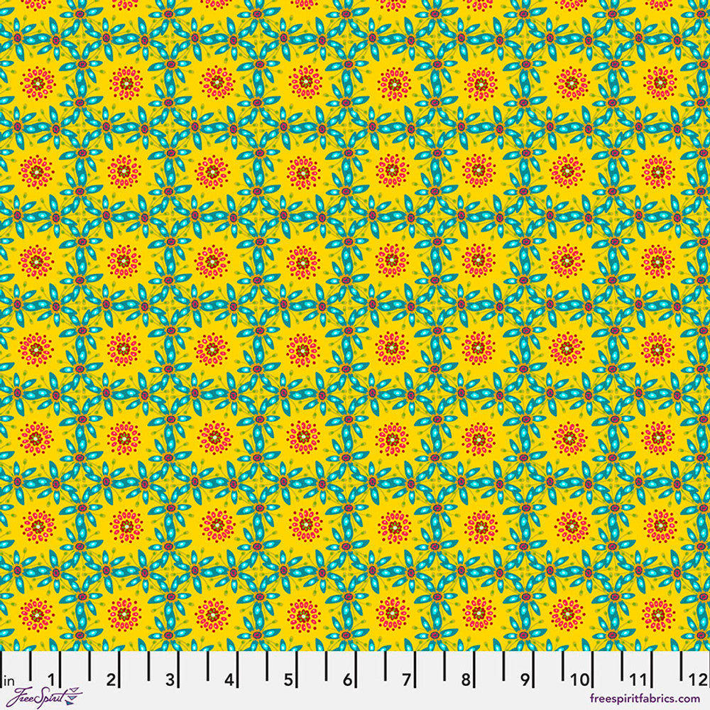 FreeSpirit Fabrics Corossol - Yellow || Tropicalism By Odile Bailloeul